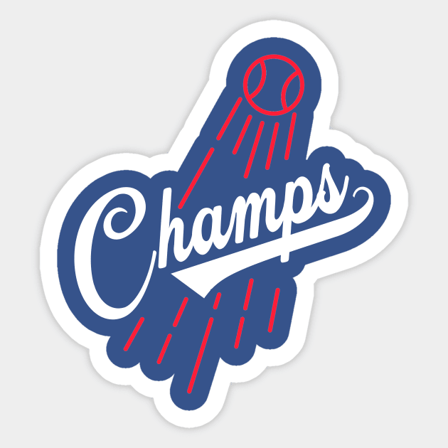 World Series Champs 2020 Sticker by katemelvin